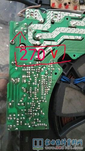 插通電檢測工作電壓檢驗二極管270V,一切正常該是220V上