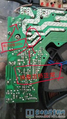 插通電檢測工作電壓檢驗二極管270V,一切正常該是220V上