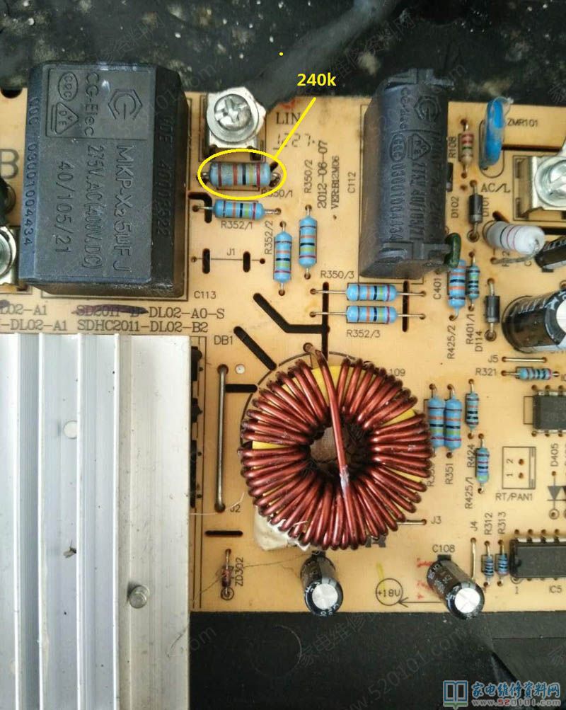 電滋爐沒法加熱,表明編碼E0,搜集資料系內部電路故障