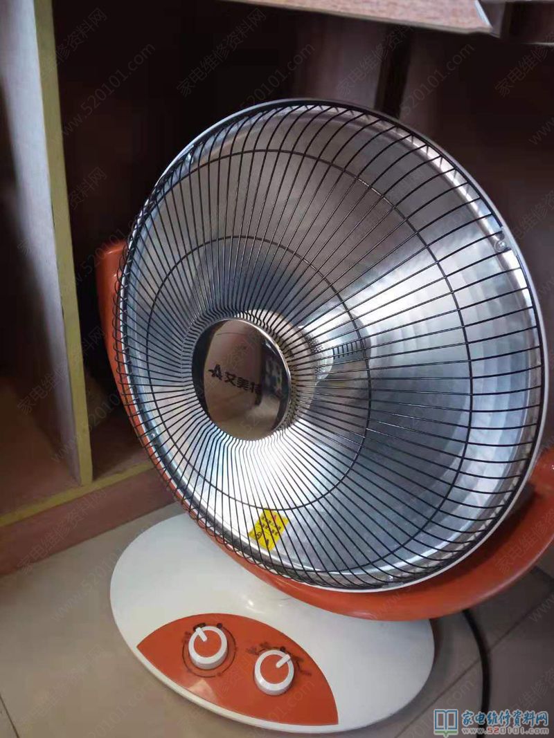 接修一臺富士寶電暖器,故障主要表現(xiàn)為1200W加溫一切正常、