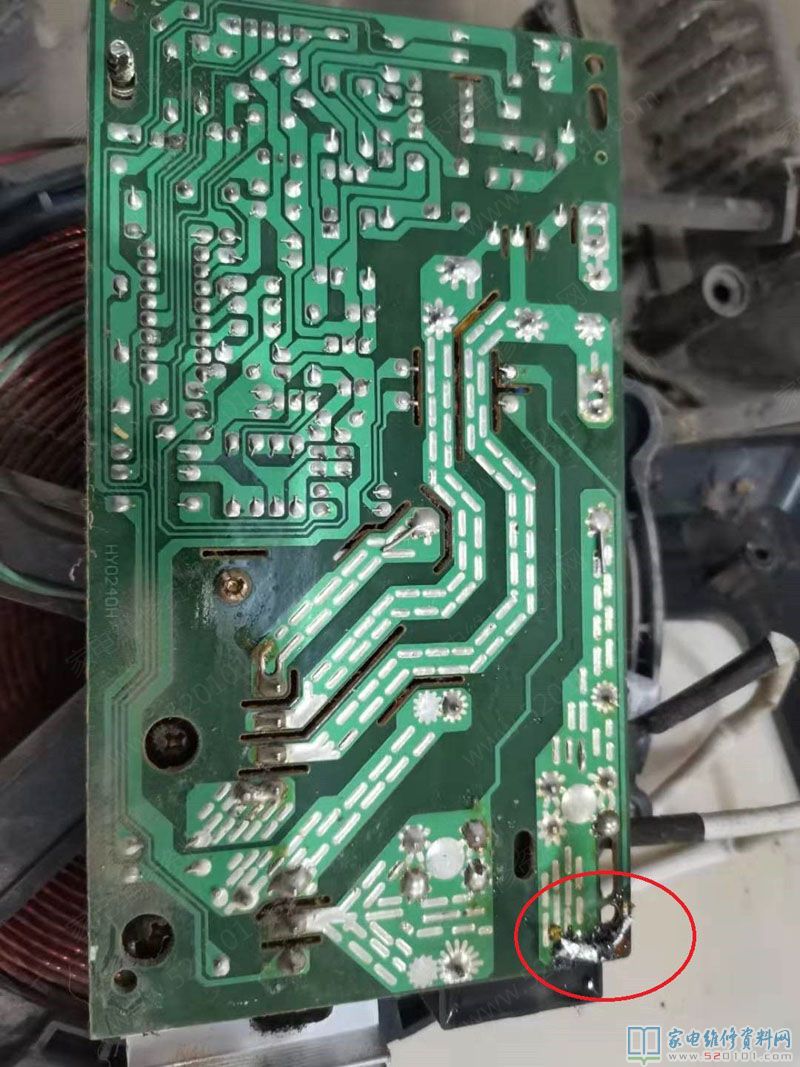 美菱電滋爐,常見故障狀況不加溫,插電后數碼顯示管在E0和13