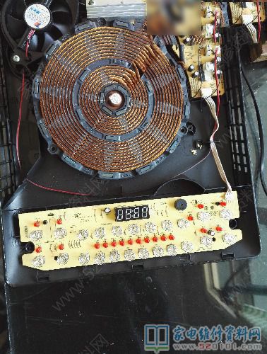 接修一臺美的RH2145電滋爐,故障主要表現為開機別的各作用