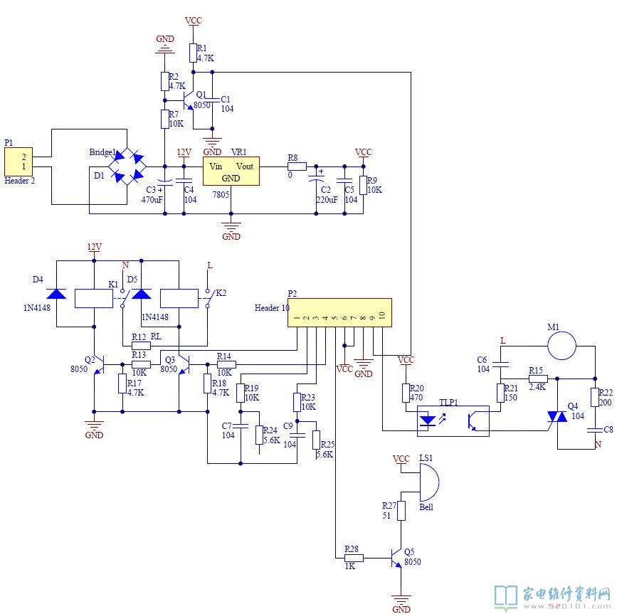 美的豆?jié){機(jī)電路圖是什么?