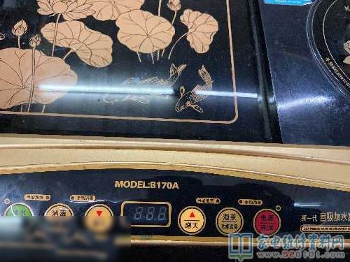 金灶燒茶具型號規格是B170A,常見故障狀況不是加溫報E1