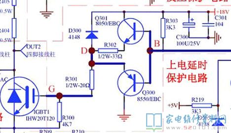 主震蕩控制回路、IGBT推動、脈沖產生電路、鋸齒狀波、檢鍋電