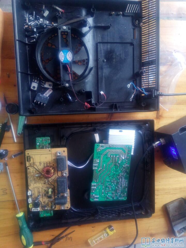 九陽電磁爐新問題來了,功能鍵沒反應,測量控制面板電容器卻有4