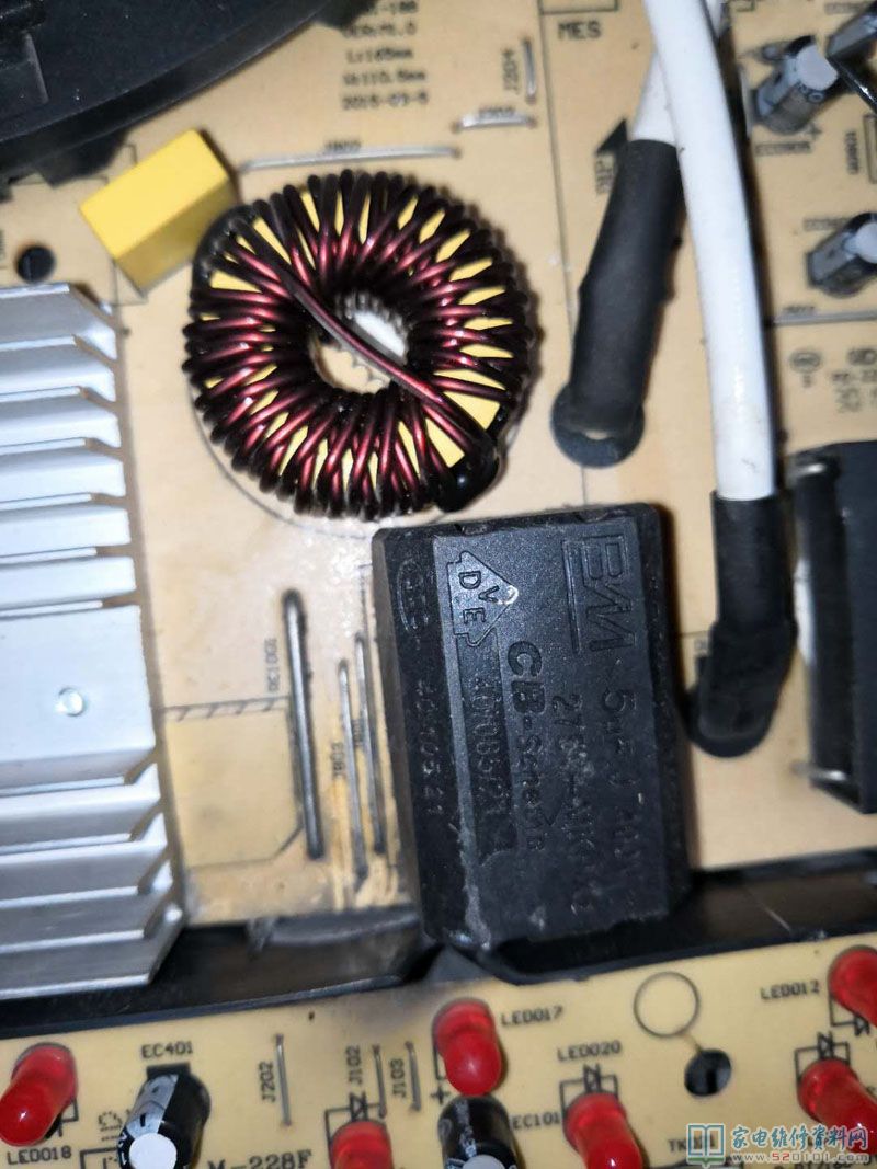 接修一臺美的電滋爐,常見故障