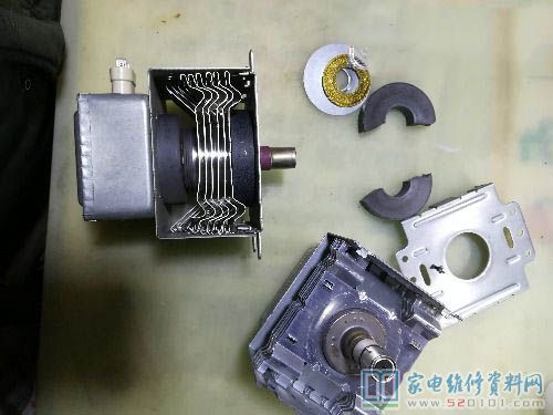 微波爐加熱,常見故障是可以啟動但不加溫,查驗發覺磁控管已壞,