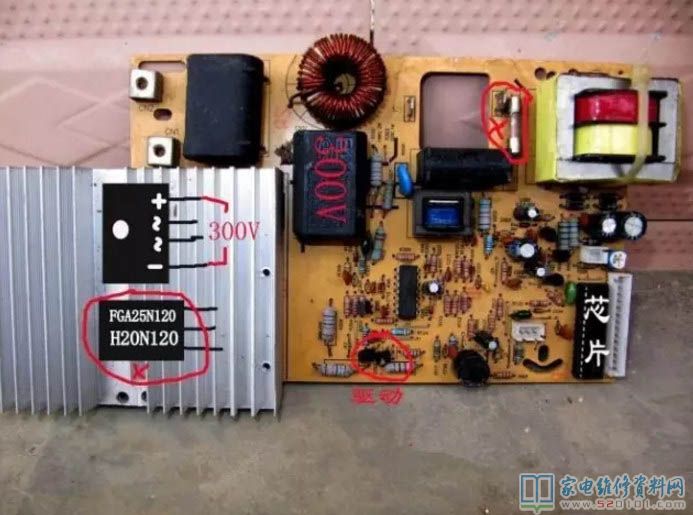 假如電磁爐IGBT管損壞,最先拆換新的同規格型號商業保險