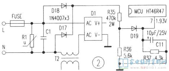 用DT890D數(shù)字表測得那時候電壓電壓為255VAC,查看使