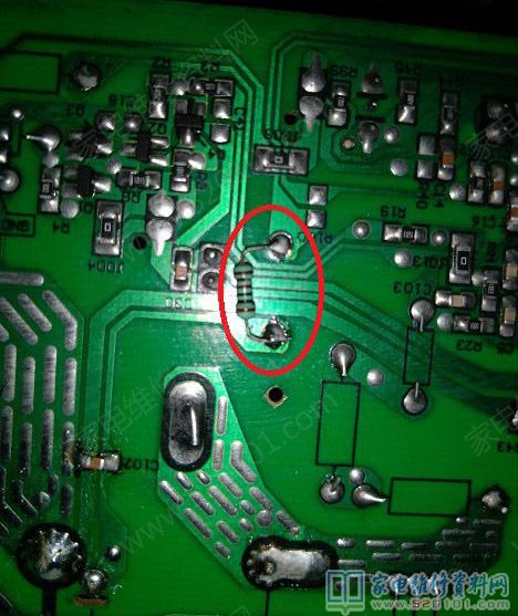 一個500歐電阻與可調式電阻串一起