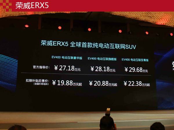 4天訂單超3000輛 榮威ERX5用品質感染帝都