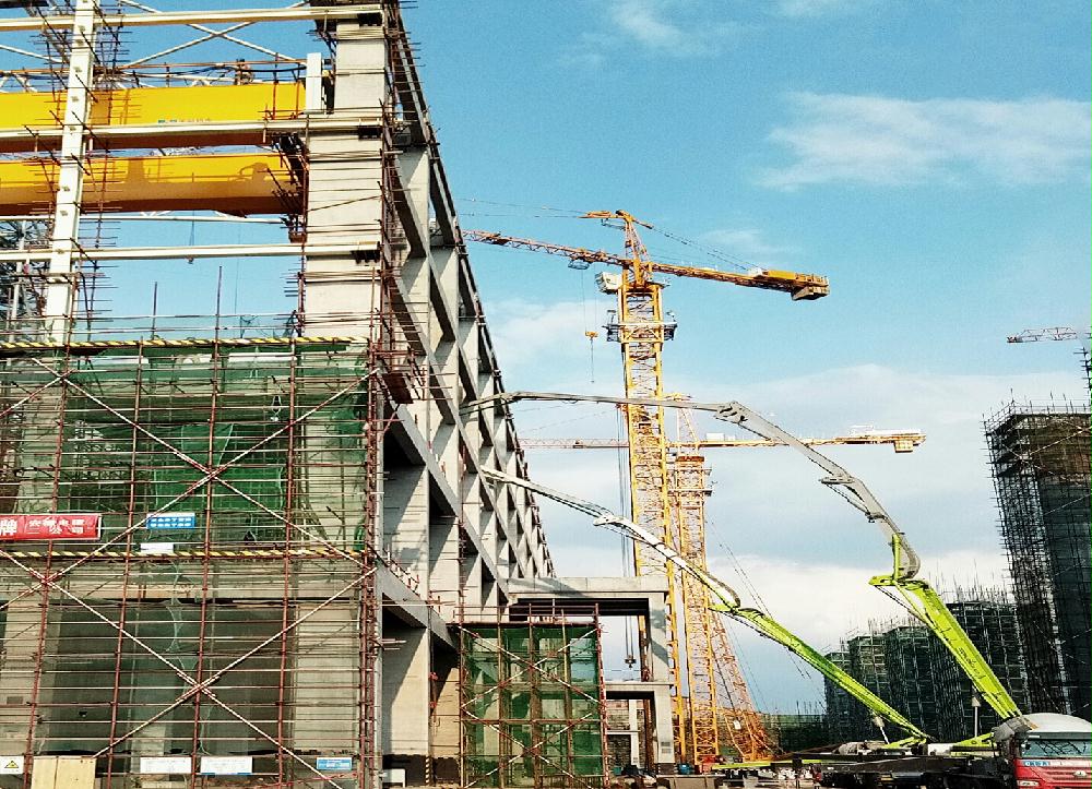 長(zhǎng)治漳澤電廠百萬(wàn)機(jī)組汽輪機(jī)基座混凝土澆筑完成