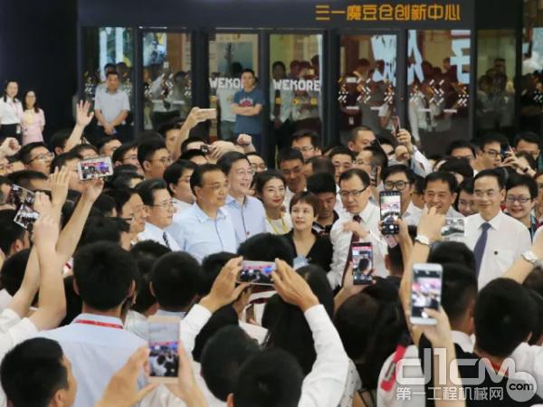 中共中央政治局常委、國務院總理李克強視察三一集團